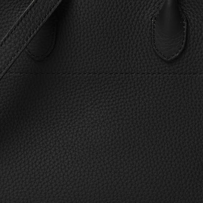 The Row Grained Calfskin Soft Margaux 10 Bag Black 7 of 9