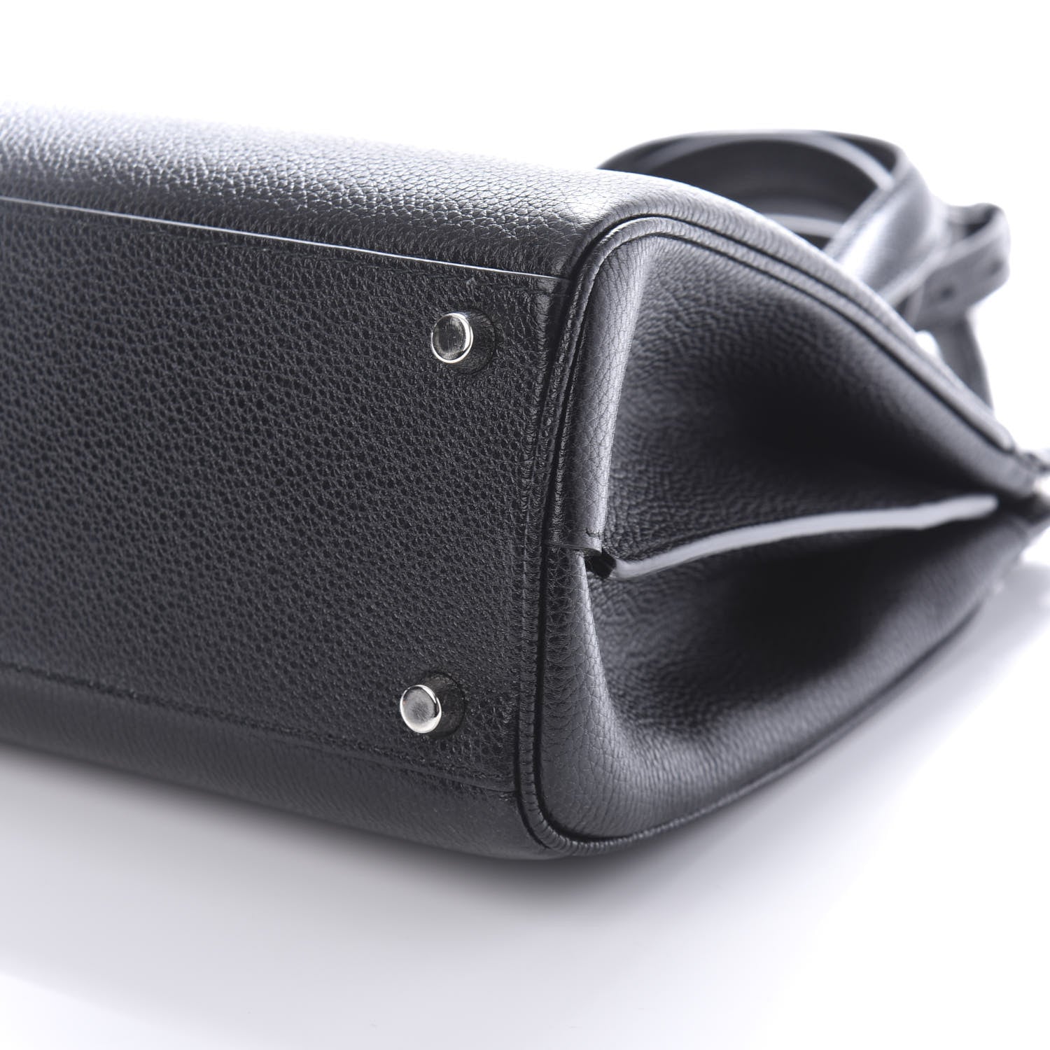 Gucci Grainy Calfskin Small Zumi Top Handle Bag Black 8 of 11