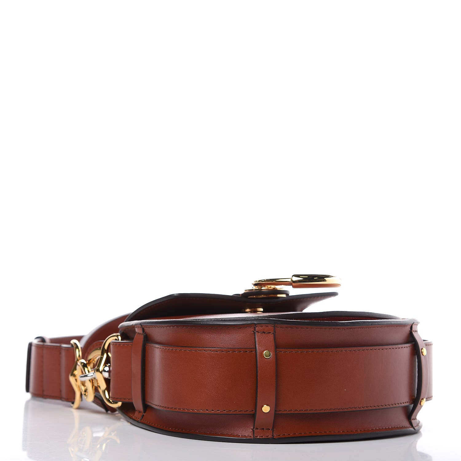 Chloe Calfskin Small Tess Bag Sepia Brown 4 of 9