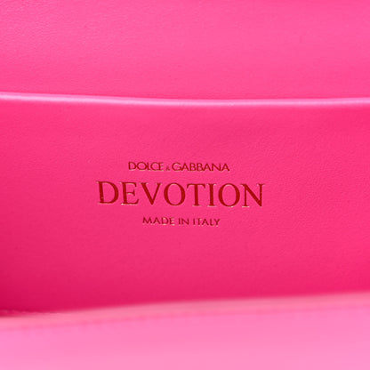 Dolce & Gabbana Smooth Calfskin Small Devotion Envelope Top Handle Bag Pink 6 of 12