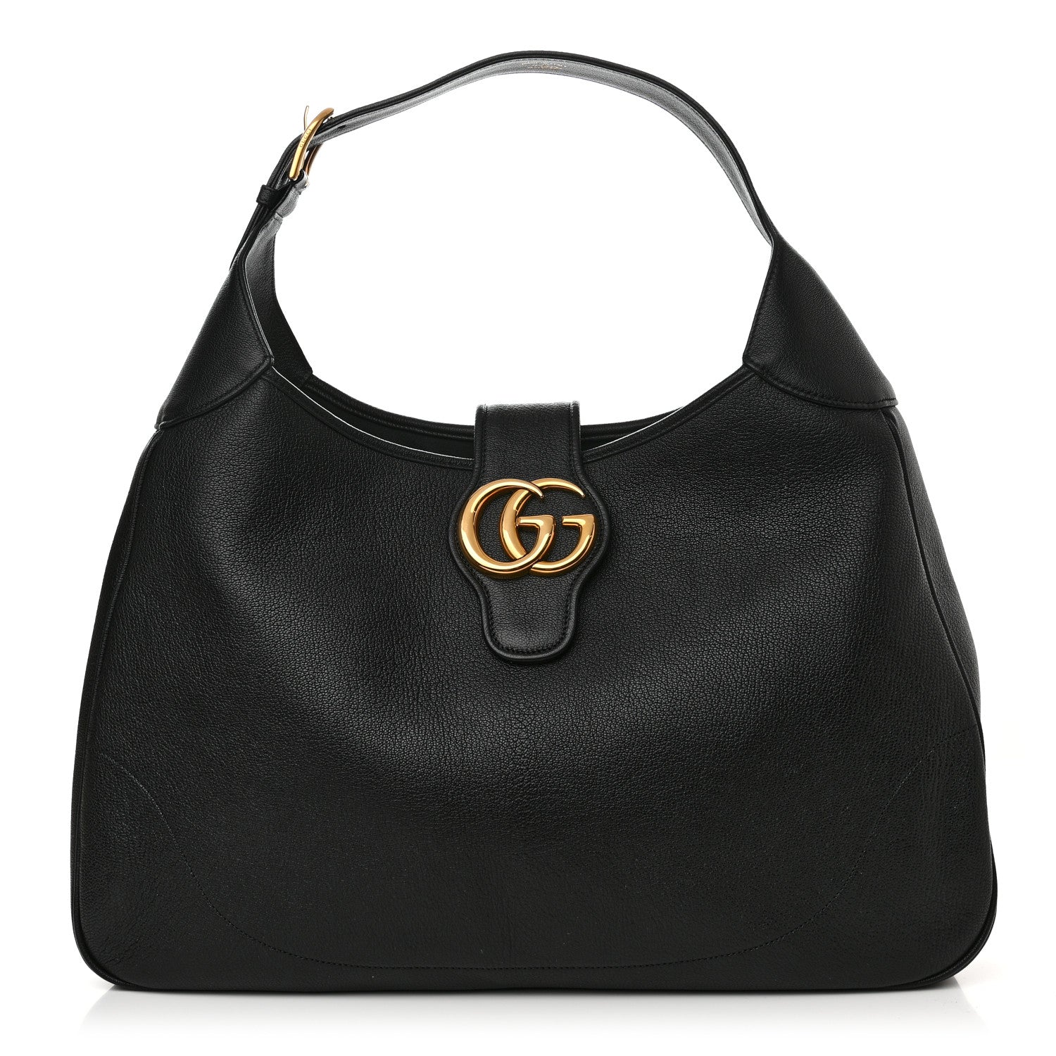 Gucci Goatskin Large Aphrodite Shoulder Bag Black 1 of 10