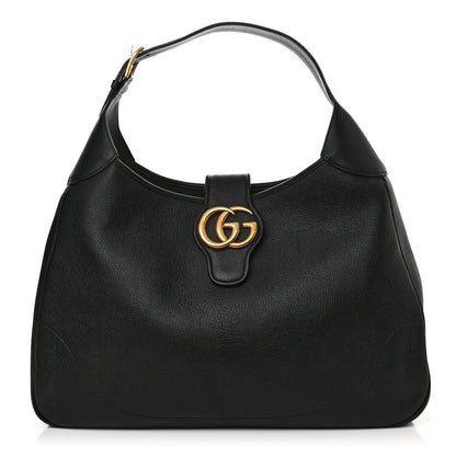 Gucci Goatskin Large Aphrodite Shoulder Bag Black 1 of 10
