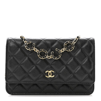 Chanel Caviar Quilted Miss Coco Wallet On Chain WOC Black 1 of 14