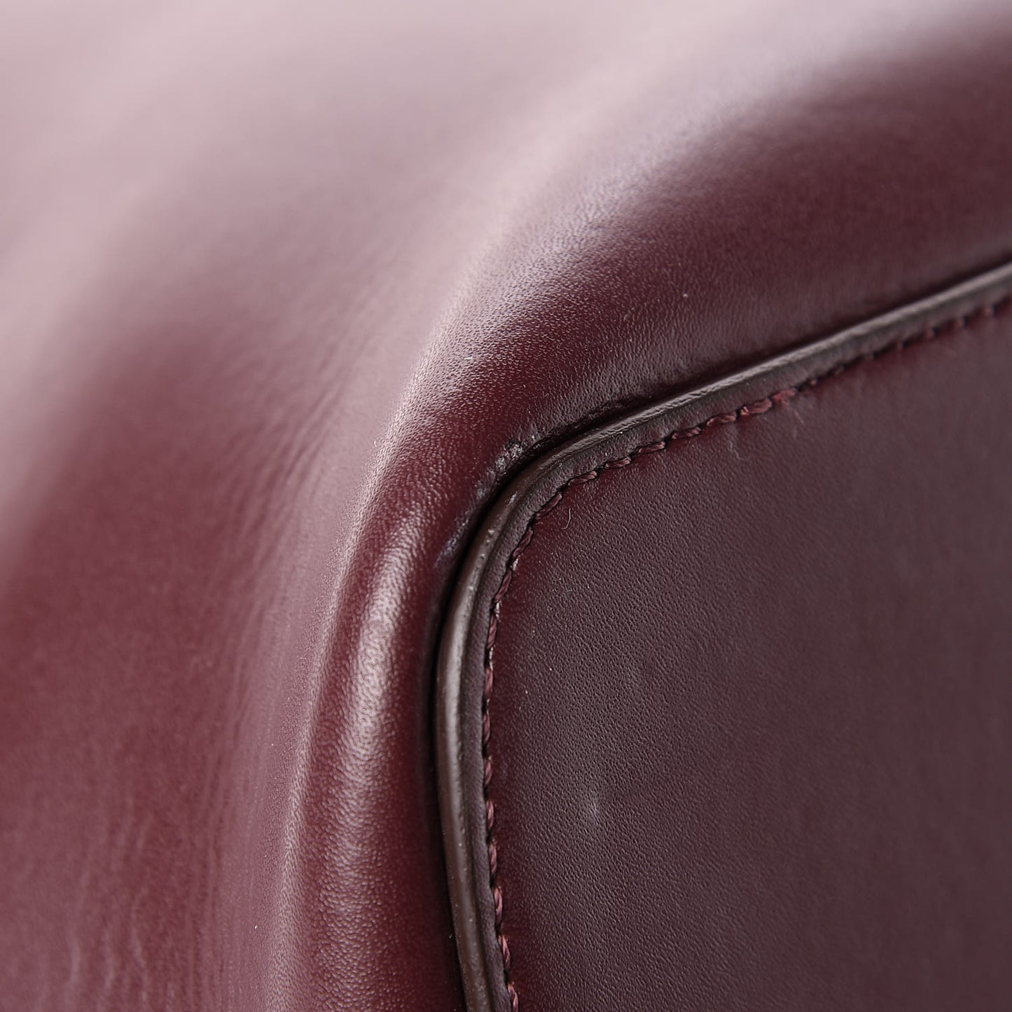 Calfskin Large Whipstitch Antigona Tote Oxblood