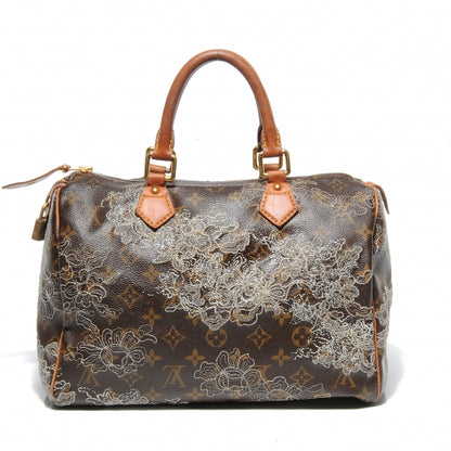 Louis Vuitton Monogram Dentelle Speedy 30 Silver 1 of 6