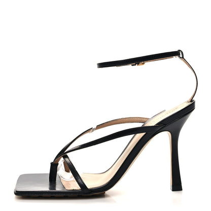 Bottega Veneta Lambskin Stretch Multi Strap 90mm Sandals 38 Black 1 of 7
