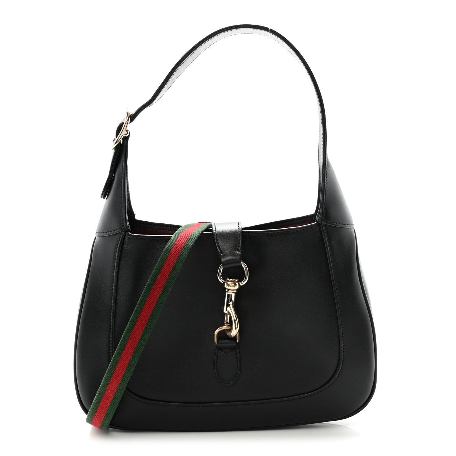 Gucci Calfskin Small Jackie Shoulder Bag Black 1 of 10