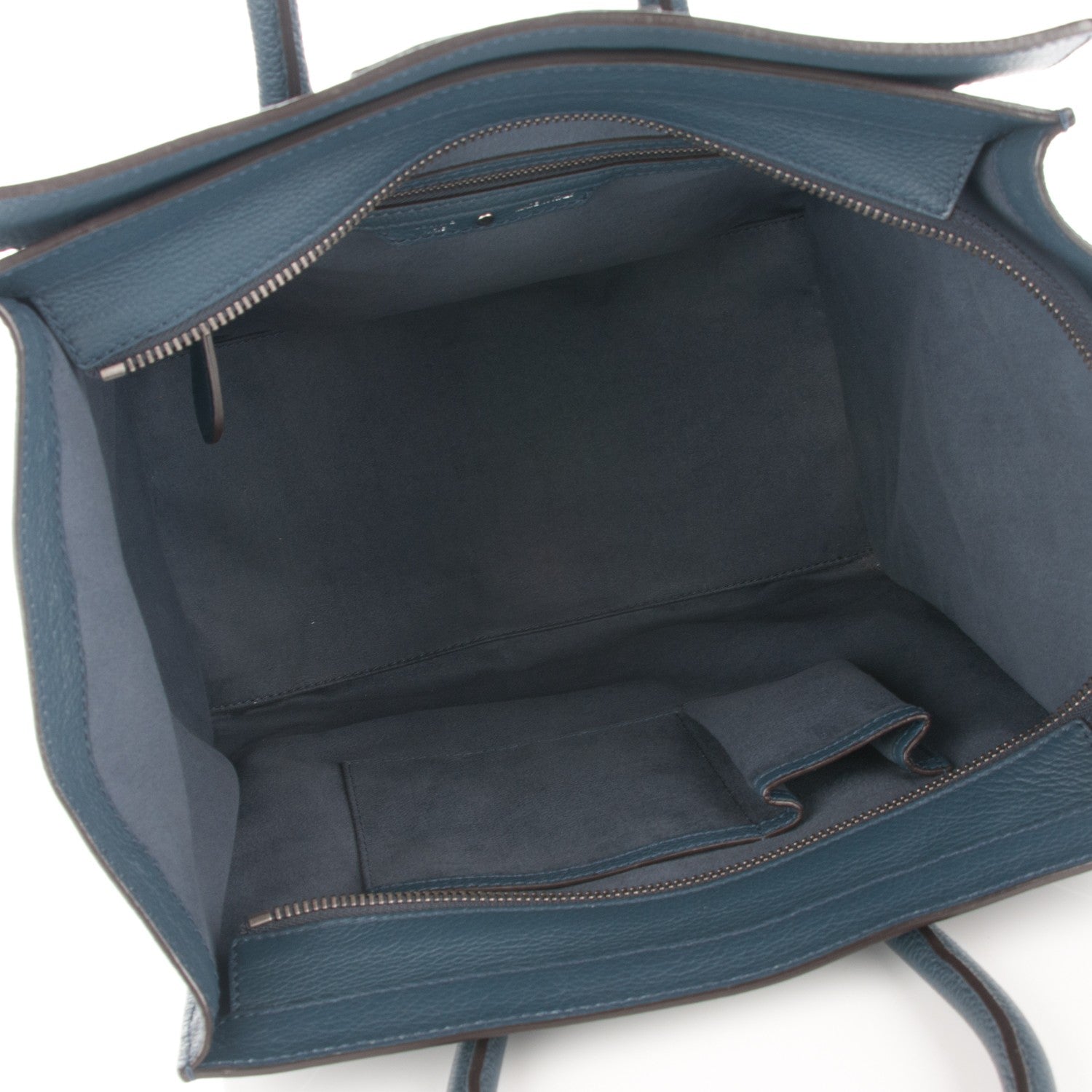 Celine Drummed Calfskin Mini Luggage Orage 5 of 8