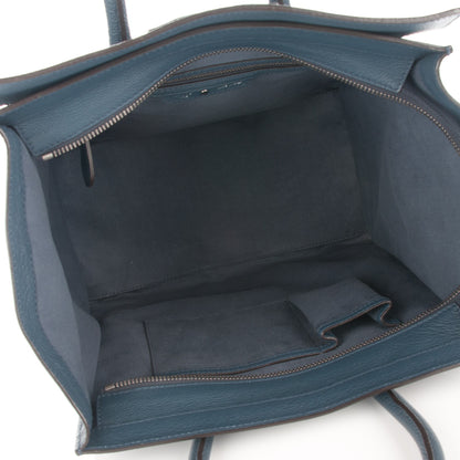 Celine Drummed Calfskin Mini Luggage Orage 5 of 8