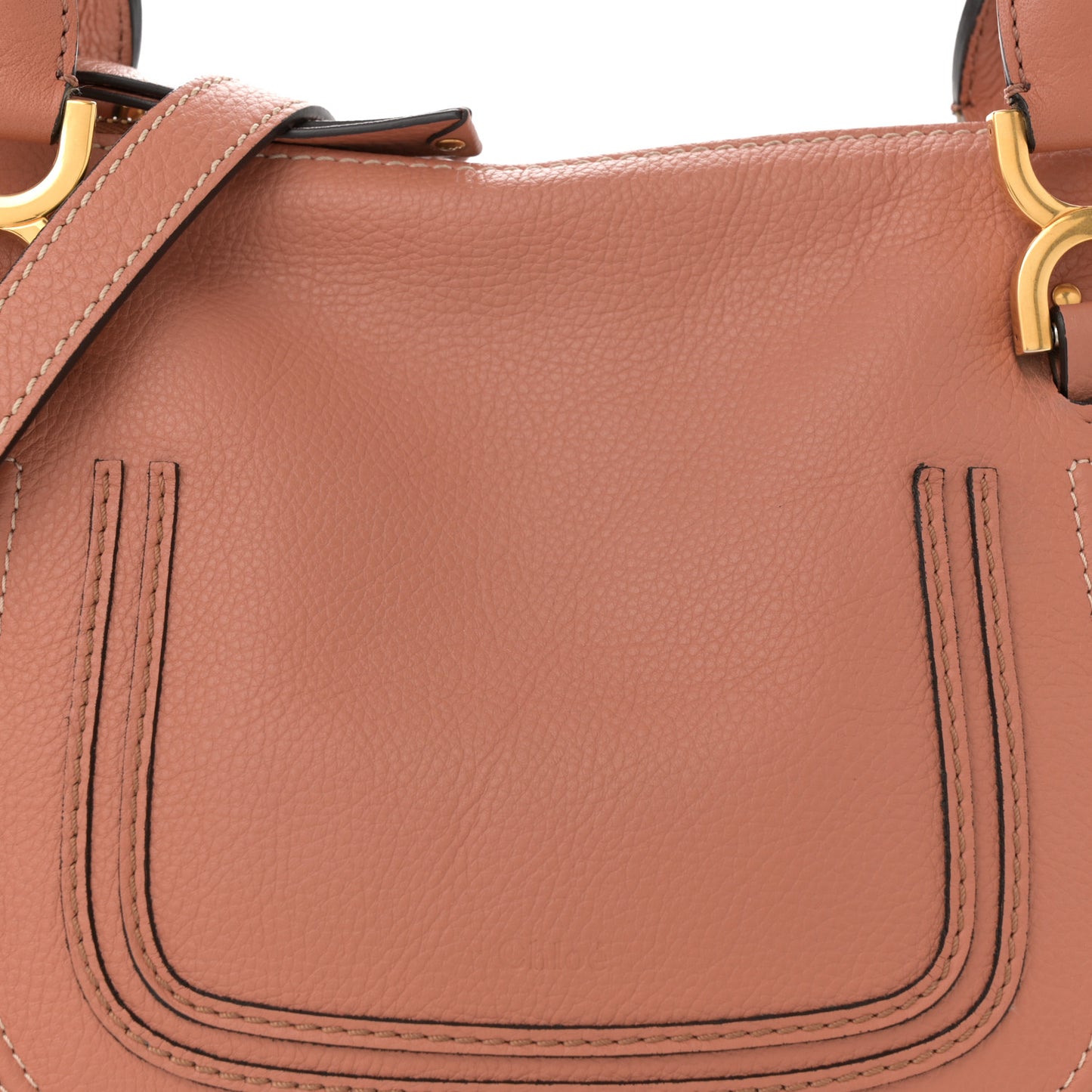 Calfskin Medium Marcie Satchel Fallow Pink