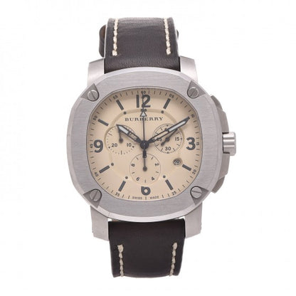 Burberry Stainless Steel Calfskin 45mm The Britain Quartz Watch Beige BBY1101 1 of 5