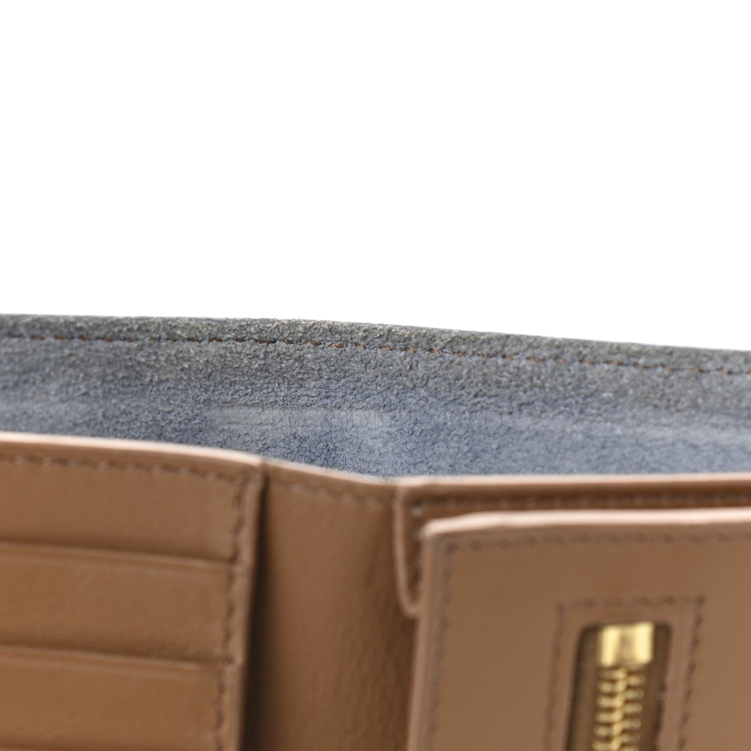 Celine Grained Calfskin Medium Multifunction Strap Wallet Porcelain 11 of 11