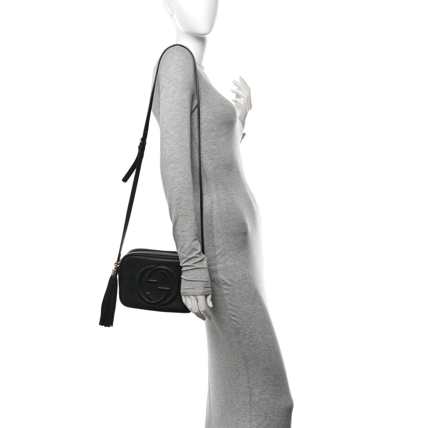 Gucci Pebbled Calfskin Small Soho Disco Bag Black 2 of 13
