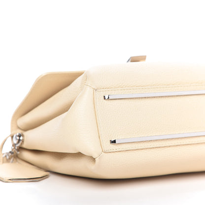 Balenciaga Grained Calfskin Le Dix Soft Courrier Blanc Creme 6 of 14