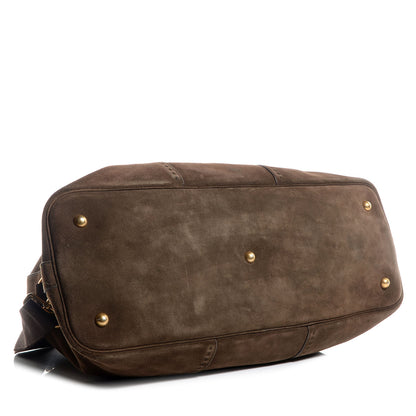 Saint Laurent Suede Muse Weekender Brown 5 of 9
