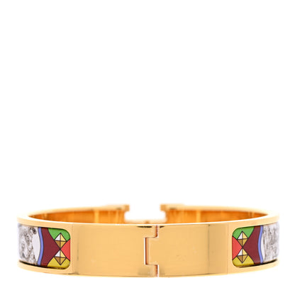 Hermes Enamel Narrow Colliers Et Chiens Clic Clac H Bracelet PM Amazone Pop 3 of 5