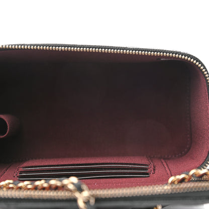 Chanel Caviar Quilted Small Vanity Case With Chain Black 5 of 7