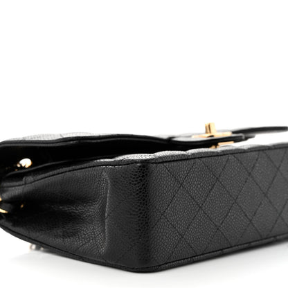 Chanel Caviar Quilted Medium Double Flap Black 9 of 11