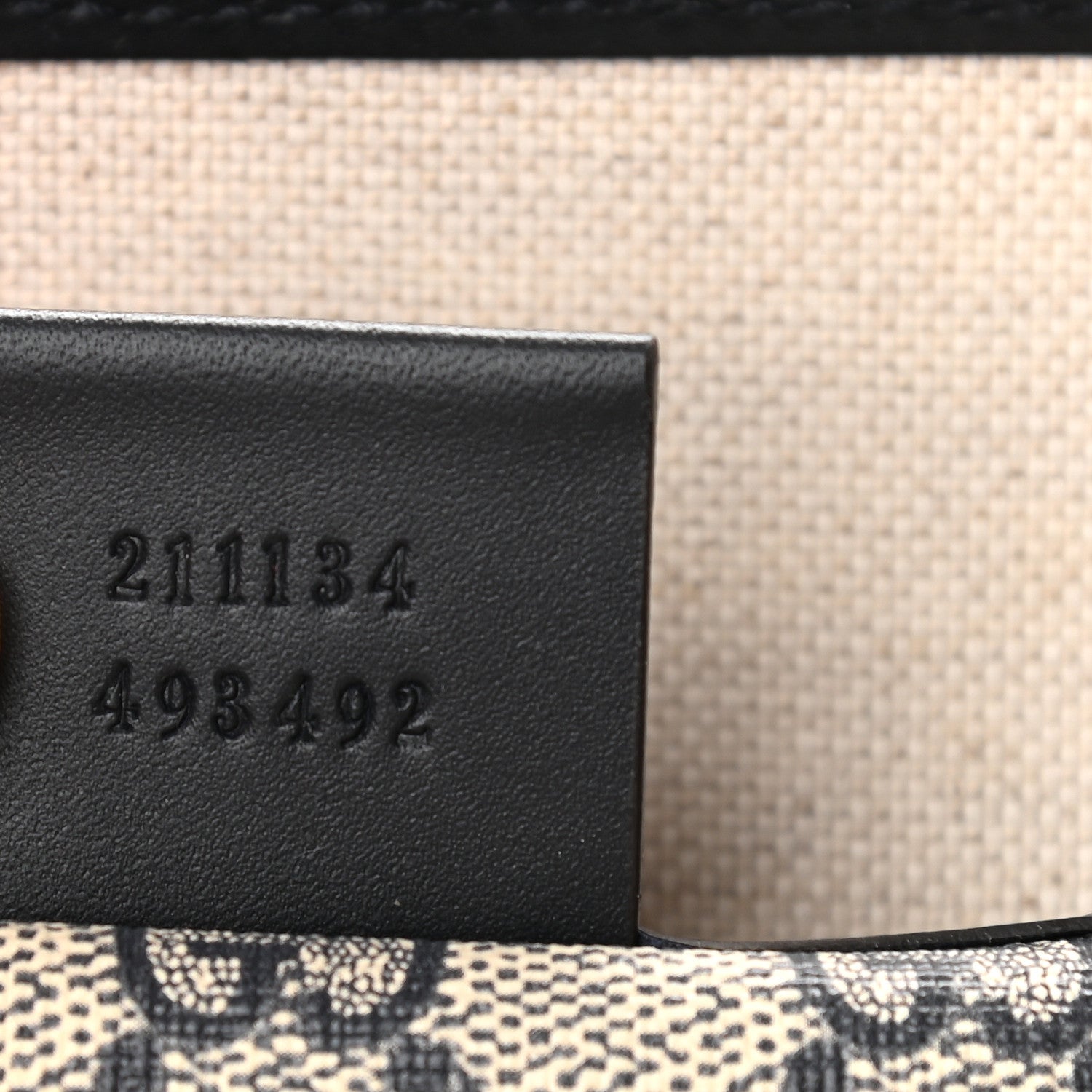 Gucci GG Plus Monogram Medium Signature Web Loop Tote Navy 7 of 9