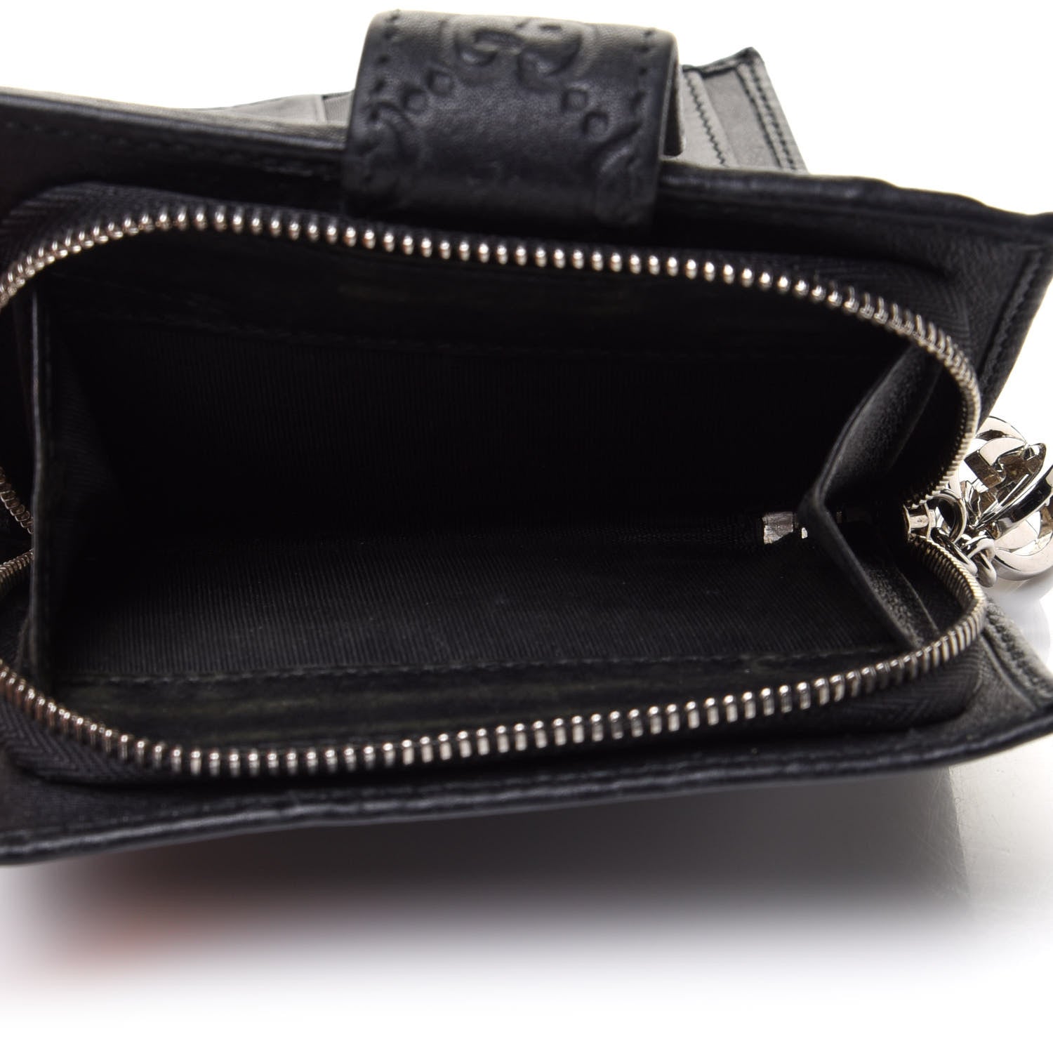 Gucci Guccissima Twins French Wallet Black 5 of 16