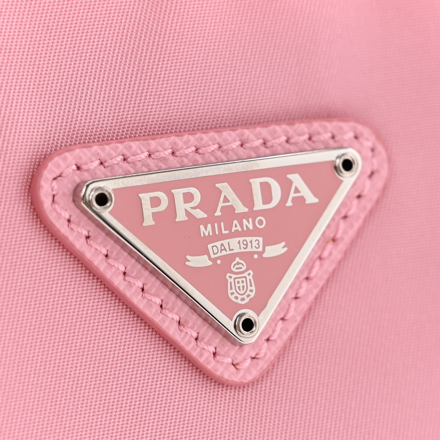 Prada Tessuto Nylon Saffiano Mini Re-Edition 2000 Bag Rosa 11 of 11