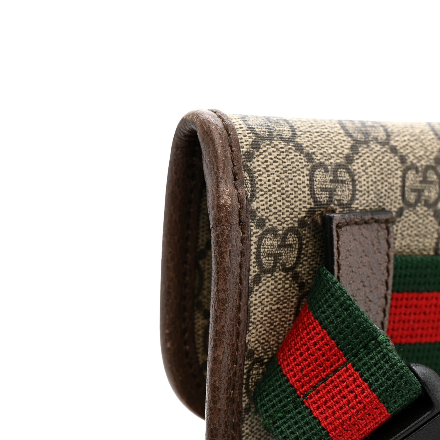 Gucci GG Supreme Monogram Neo Vintage Web Belt Bag Brown 13 of 14