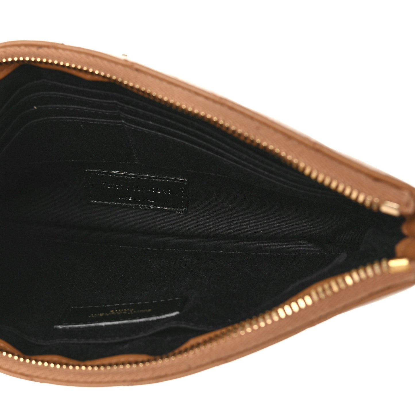 Calfskin Matelasse Chevron Monogram A5 Wristlet Cork