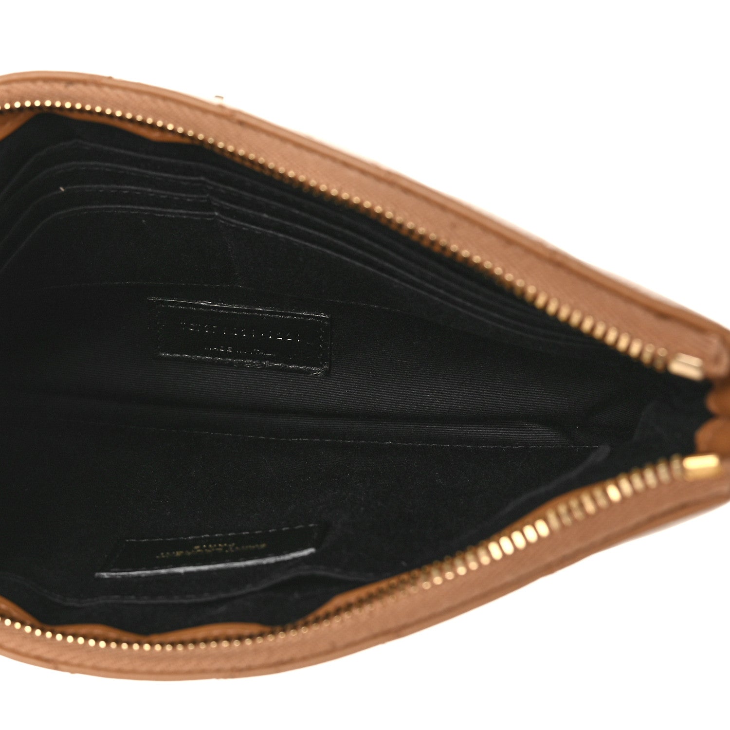 Saint Laurent Calfskin Matelasse Chevron Monogram A5 Wristlet Cork 5 of 8