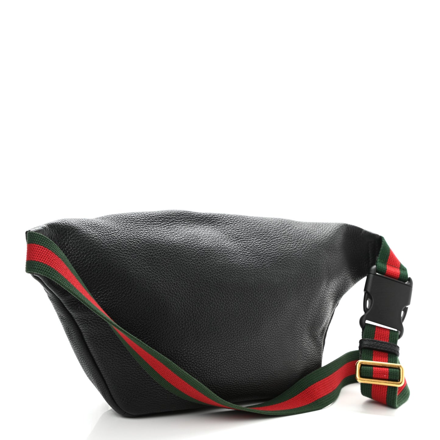 Grained Calfskin Small Logo Belt Bag Black