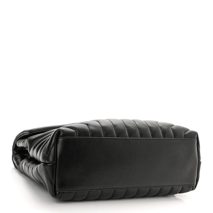 Saint Laurent Calfskin Y Quilted Monogram Medium Loulou Chain Satchel Black 4 of 11