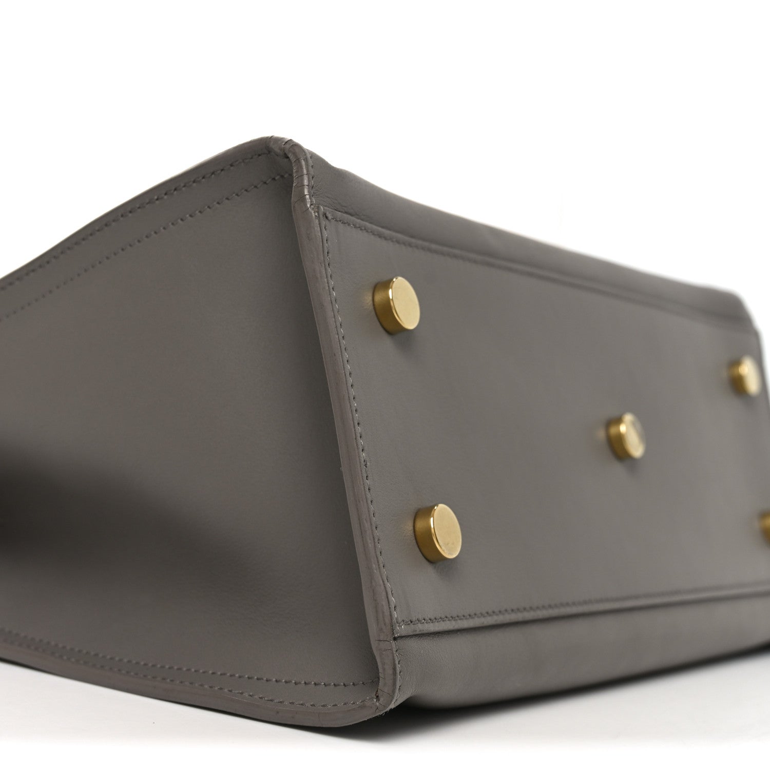 Saint Laurent Calfskin Monogram Baby Cabas Fog 9 of 10