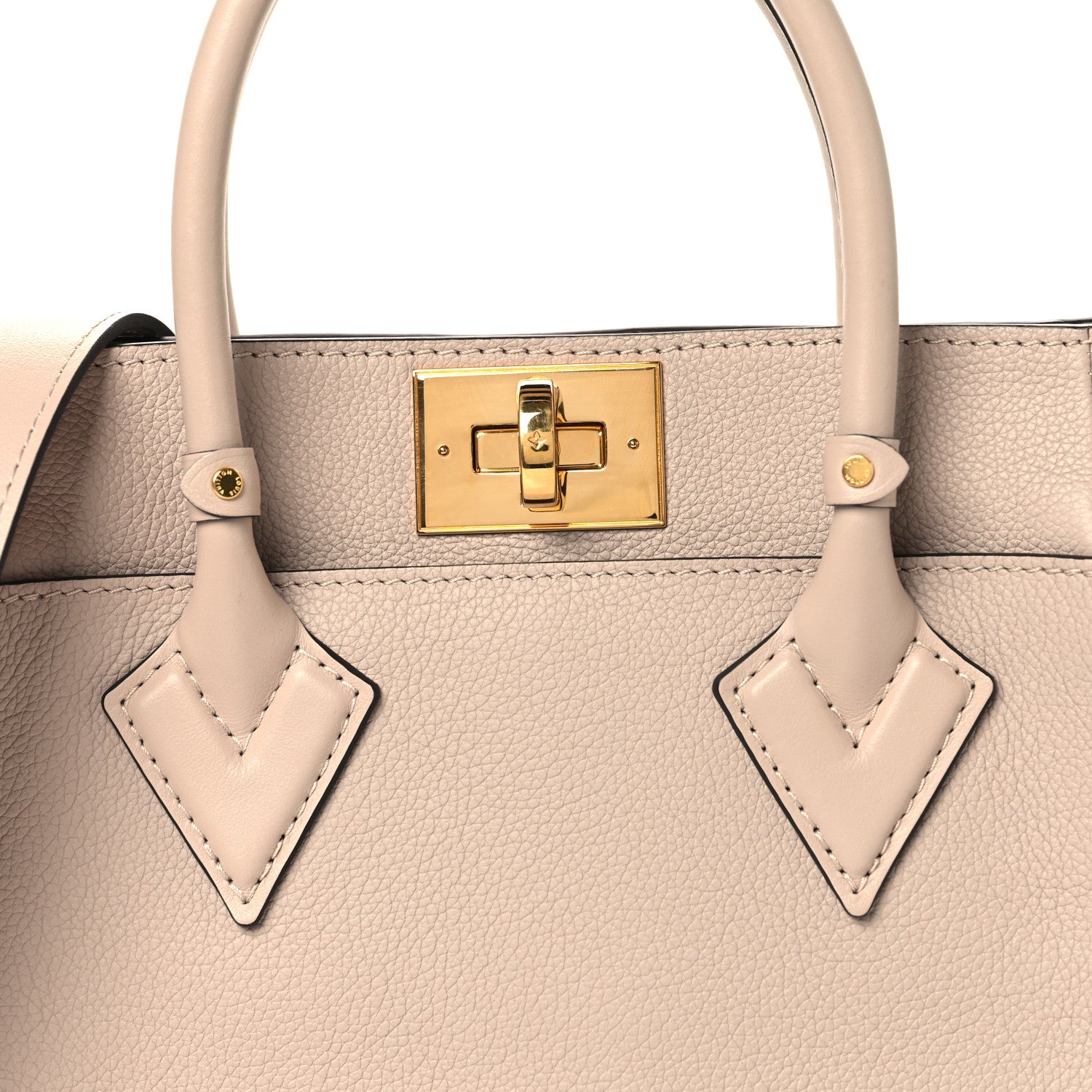Louis Vuitton Calfskin Monogram On My Side PM Greige 8 of 12