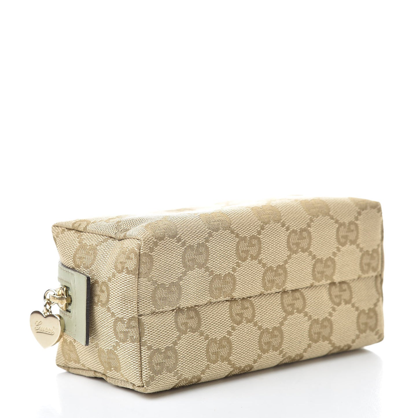 Monogram Small Cosmetic Case Metallic Green