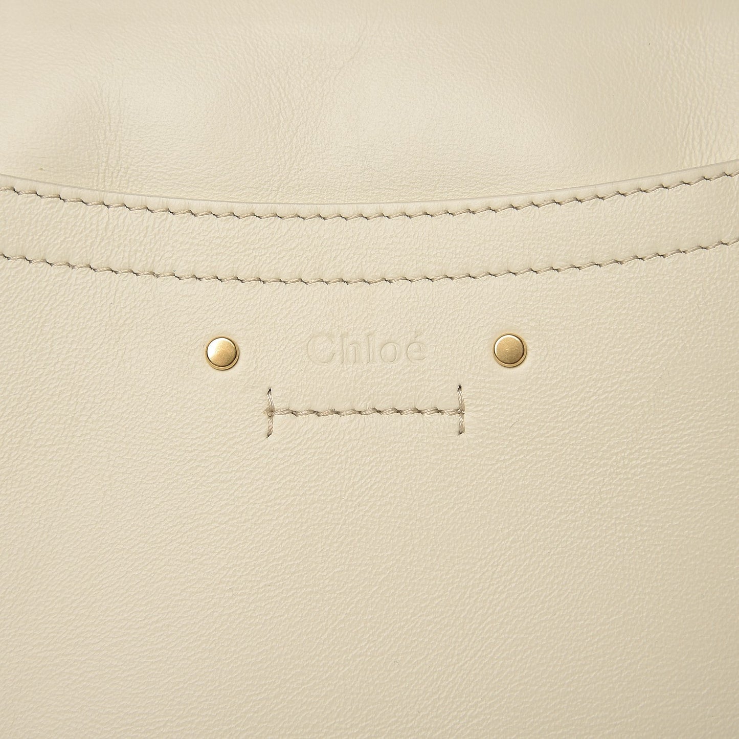 Calfskin Medium Roy Bag Natural White