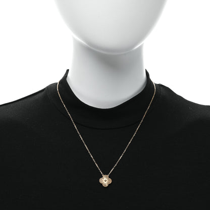 Van Cleef & Arpels 18K Yellow Gold Guilloche Vintage Alhambra Pendant Necklace 2 of 5