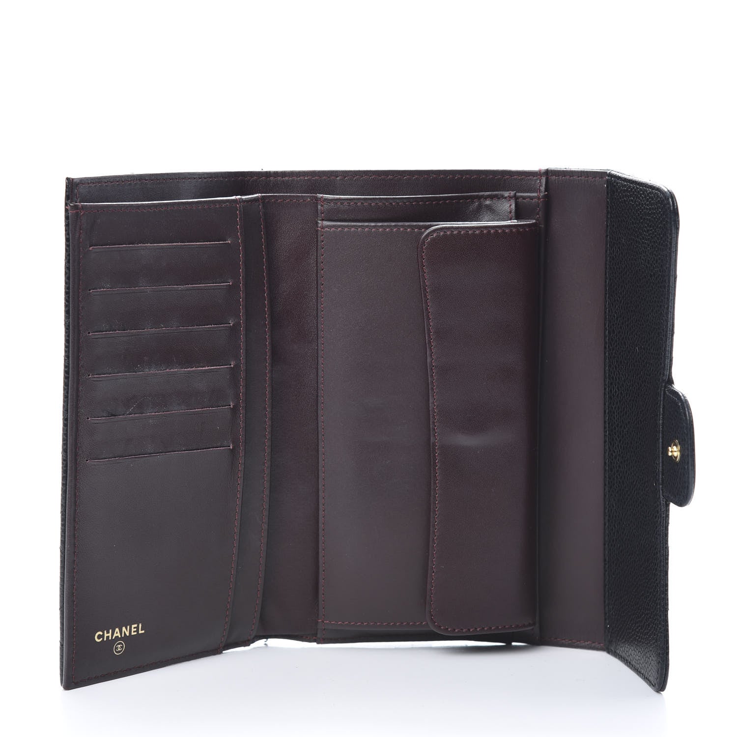Chanel Caviar Quilted Large Flap Wallet Black 5 of 11
