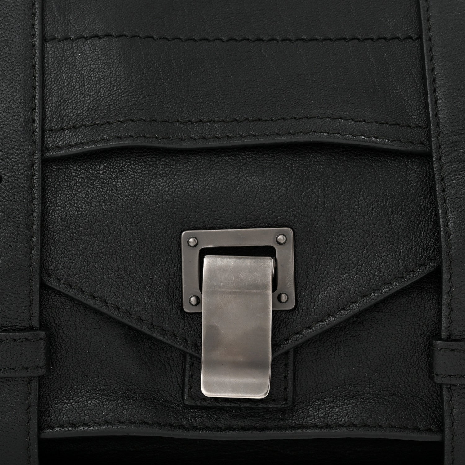 Proenza Schouler Lambskin Tiny PS1 Satchel Black 8 of 10