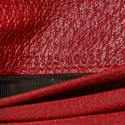Gucci GG Supreme Monogram Flora Web Ophidia Card Case Red 7 of 10