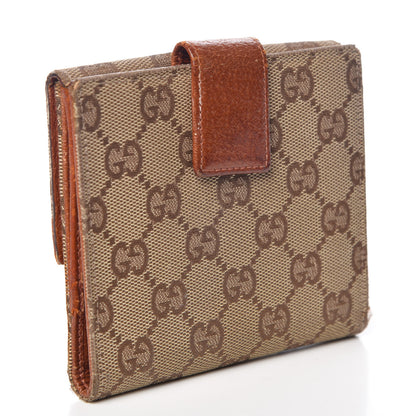 Gucci Monogram Studded French Flap Wallet Brown 3 of 12