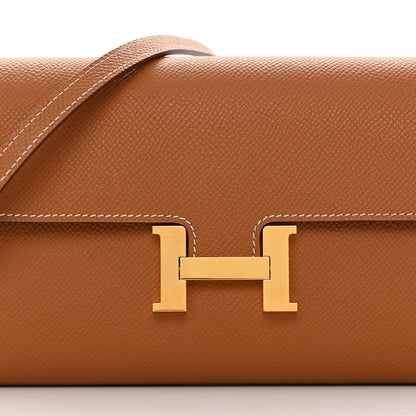 Hermes Epsom Constance Long Wallet To Go Gold 7 of 10