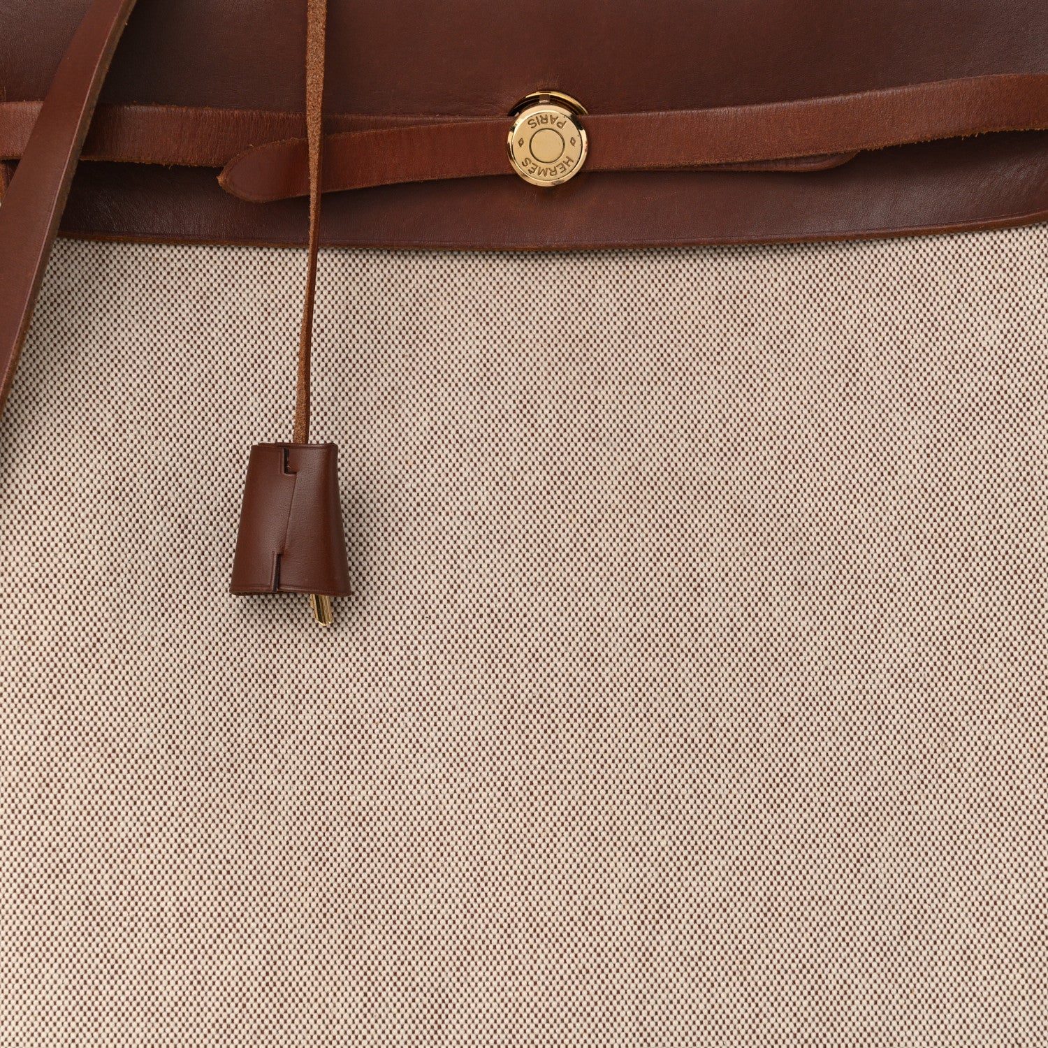 Hermes Toile Vache Calfskin Herbag 39 Natural Havane 9 of 17