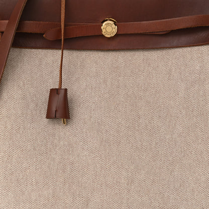 Hermes Toile Vache Calfskin Herbag 39 Natural Havane 9 of 17
