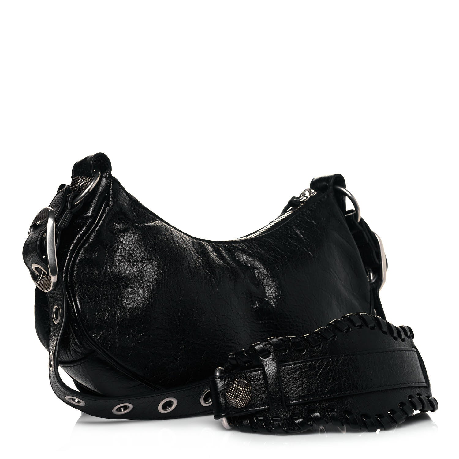 Balenciaga Agneau Arena Le Cagole Shoulder Bag XS Black 2 of 9