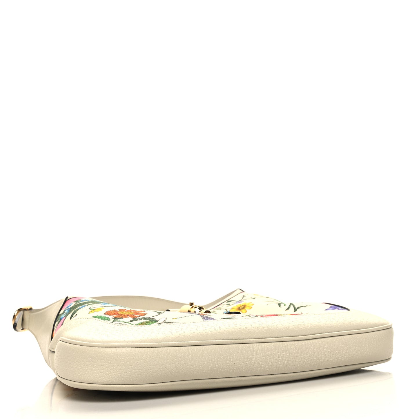Canvas Flora Medium Jackie Hobo White