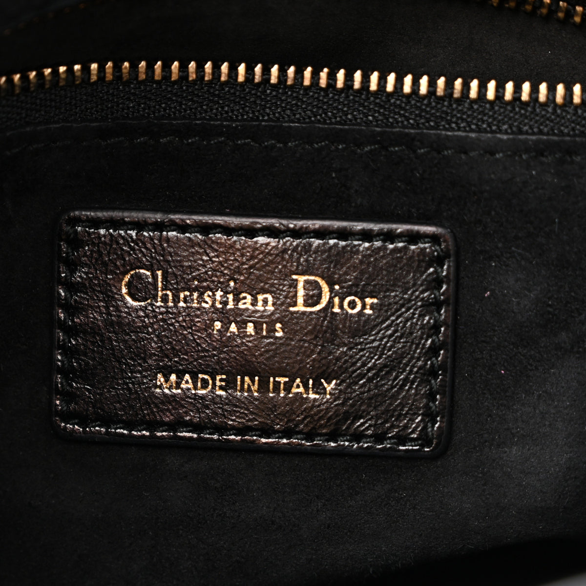 Christian Dior Crinkled Patent Cannage Small Lucky Badges My Lady Dior Black 6 of 13