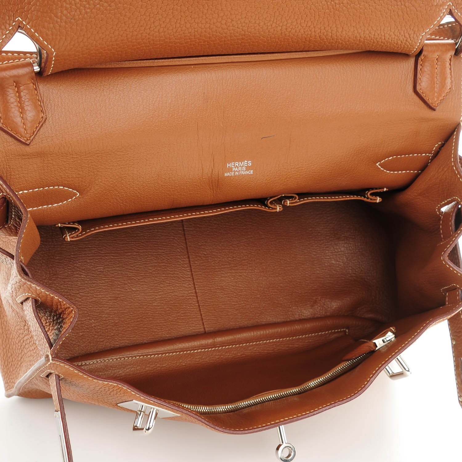 Hermes Taurillon Clemence Jypsiere 34 Gold 2 of 12