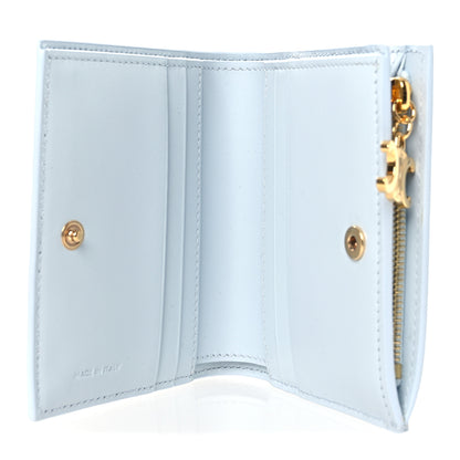 Celine Grained Calfskin Compact Triomphe Charms Wallet Glacier 4 of 6