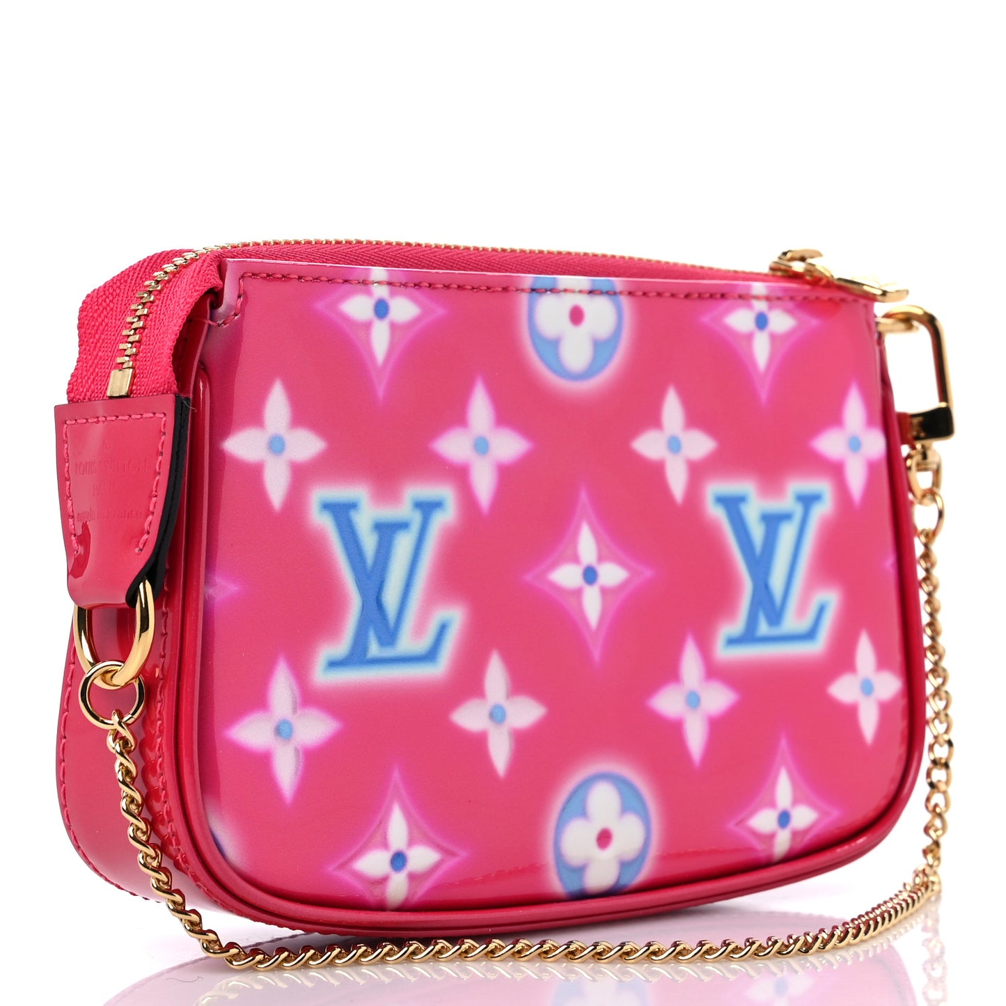 Vernis Valentine Mini Pochette Accessories Fuchsia Neon