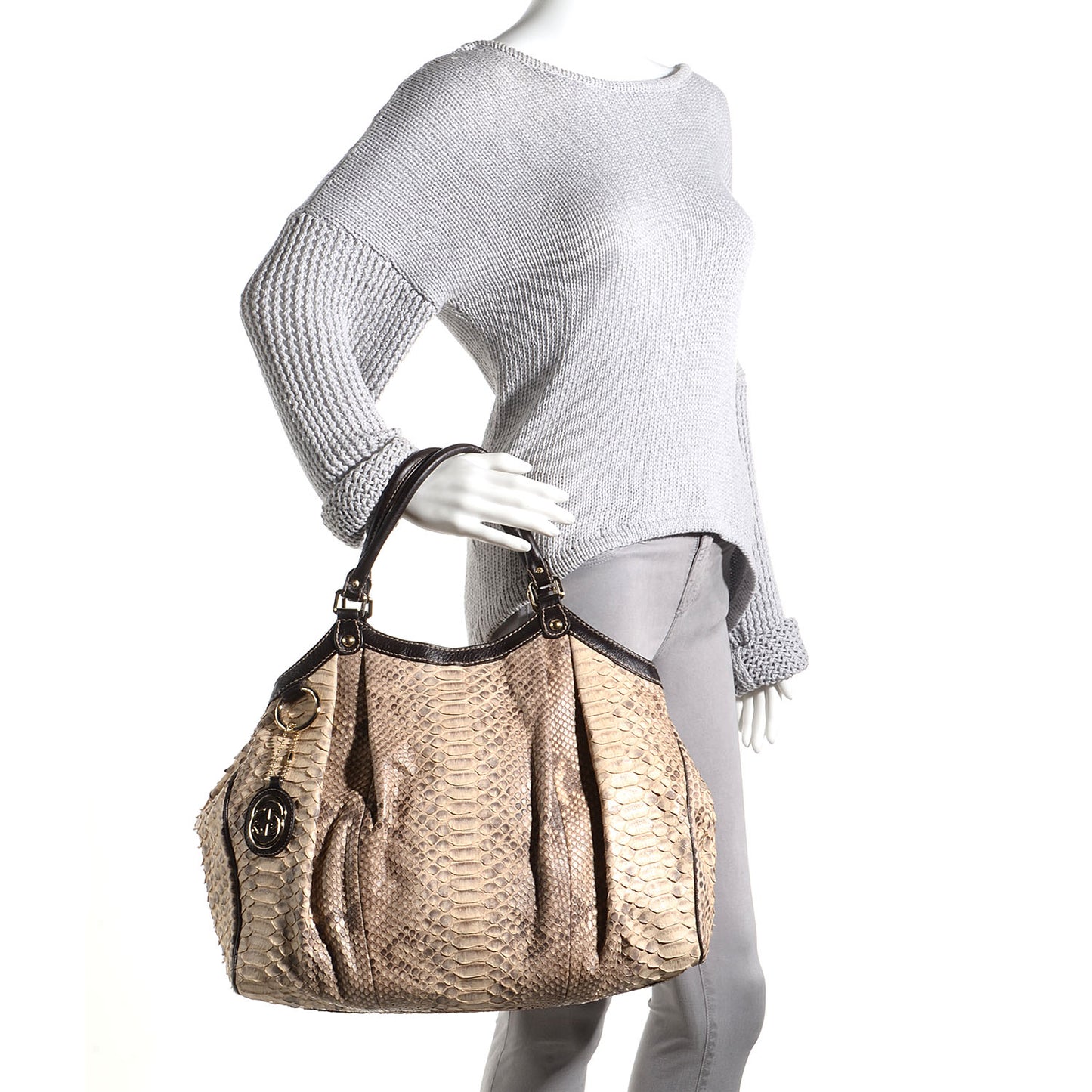 Python Large Sukey Tote Brown