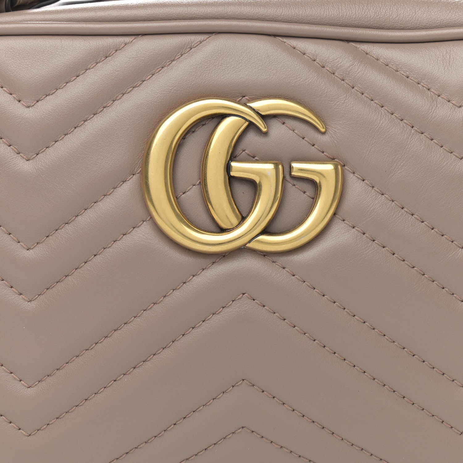 Gucci Calfskin Matelasse Small GG Marmont Chain Shoulder Bag Porcelain Rose 8 of 11